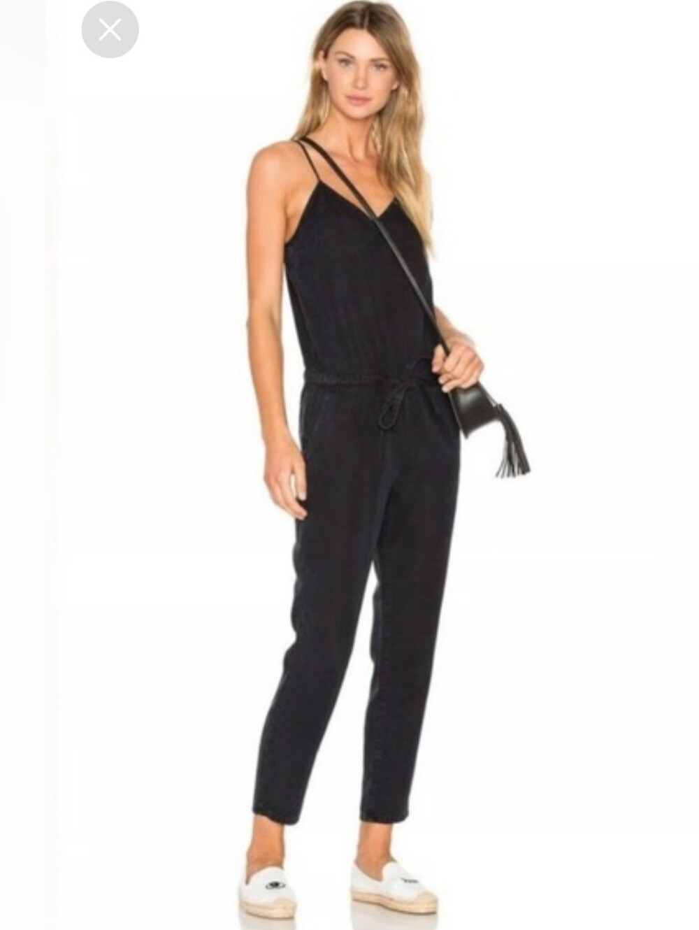 NWT PAIGE sz Medium Suki Black Pearl Jumpsuit
